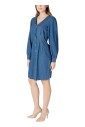 robe-en-coton-bleu-clair-col-en-v