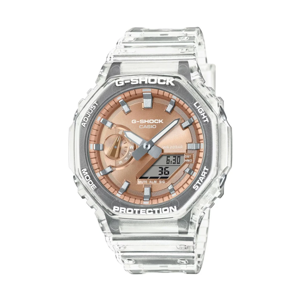 Casio, Accessoires , Heren, Grijs, ONE Size, Ga-2100Bm-7A5Er Bright Metallic Dial Series