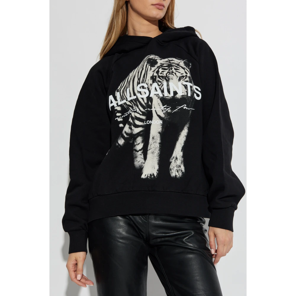 AllSaints Kit hoodie Black Dames
