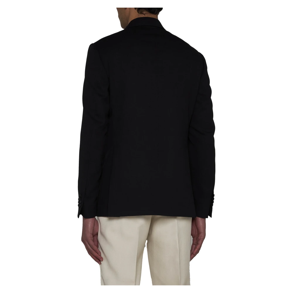 Lardini Zwarte Jassen Black Heren