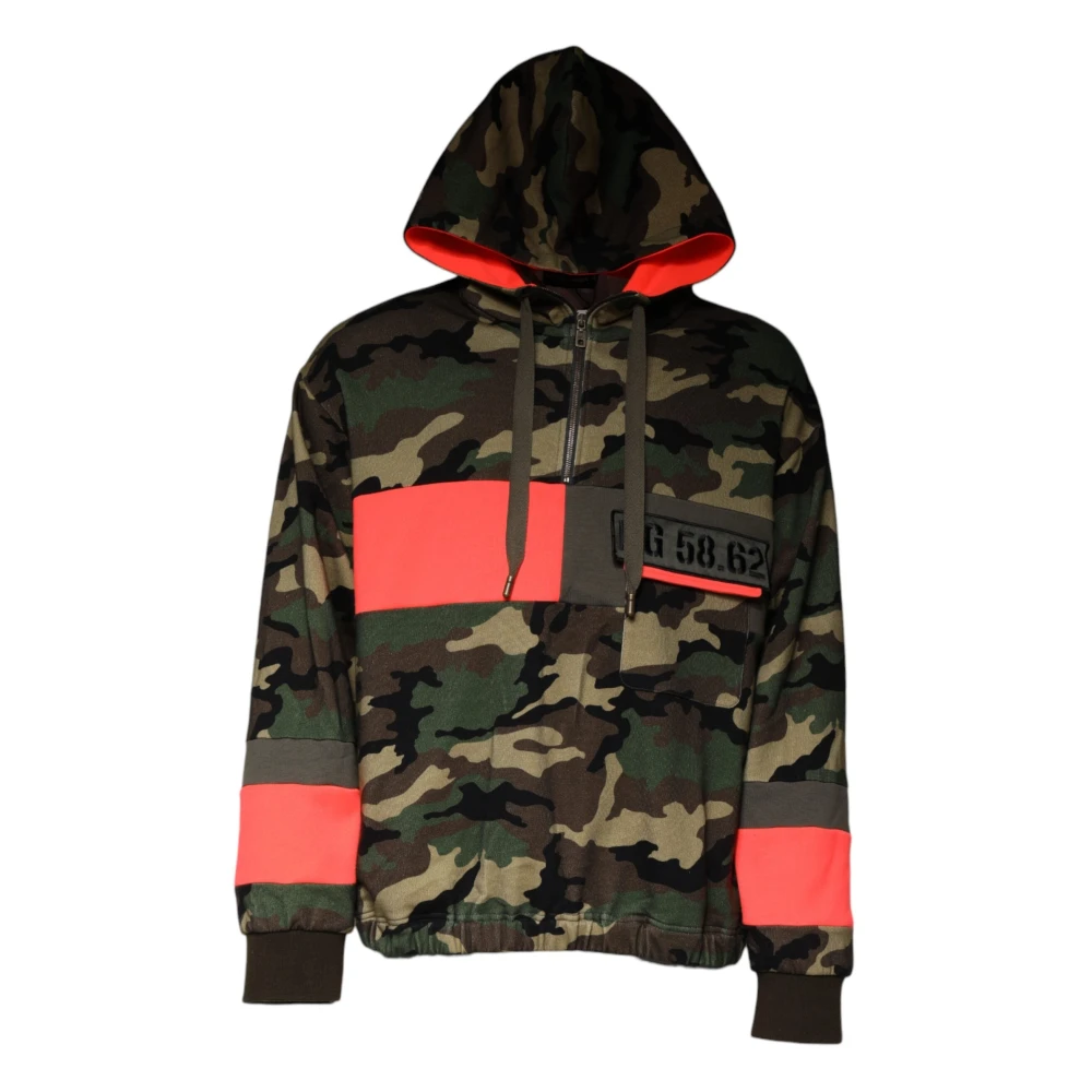 Dolce & Gabbana Men's Multicolor Pullover Hooded Jumper - Hoodies - 2XL - Sweatshirts & Hoodies