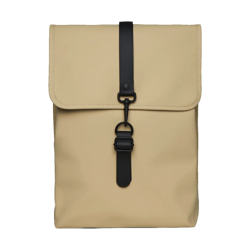 Rains Waterdichte Rugzak met Laptopvak Beige Dames