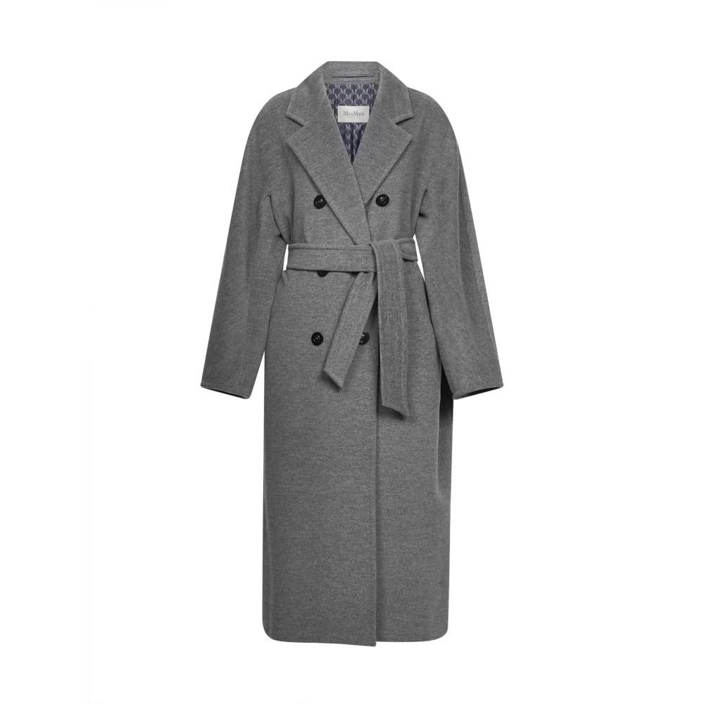Max Mara Women's Gray Belted Coats, 3XS, Madame Coat