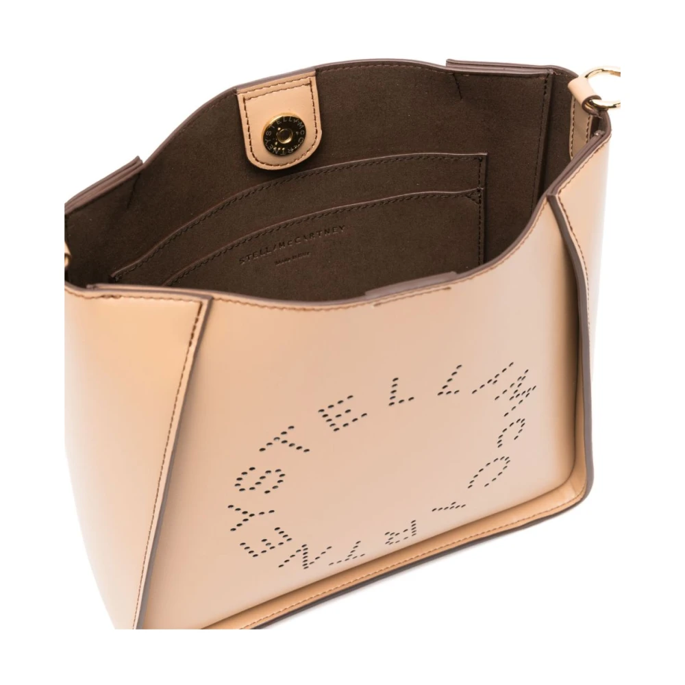 Stella Mccartney Beige Magnetische Sluiting Crossbody Tas Beige Dames