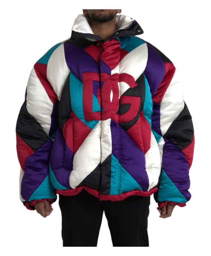 veste-coupe-vent-multicolore-avec-logo