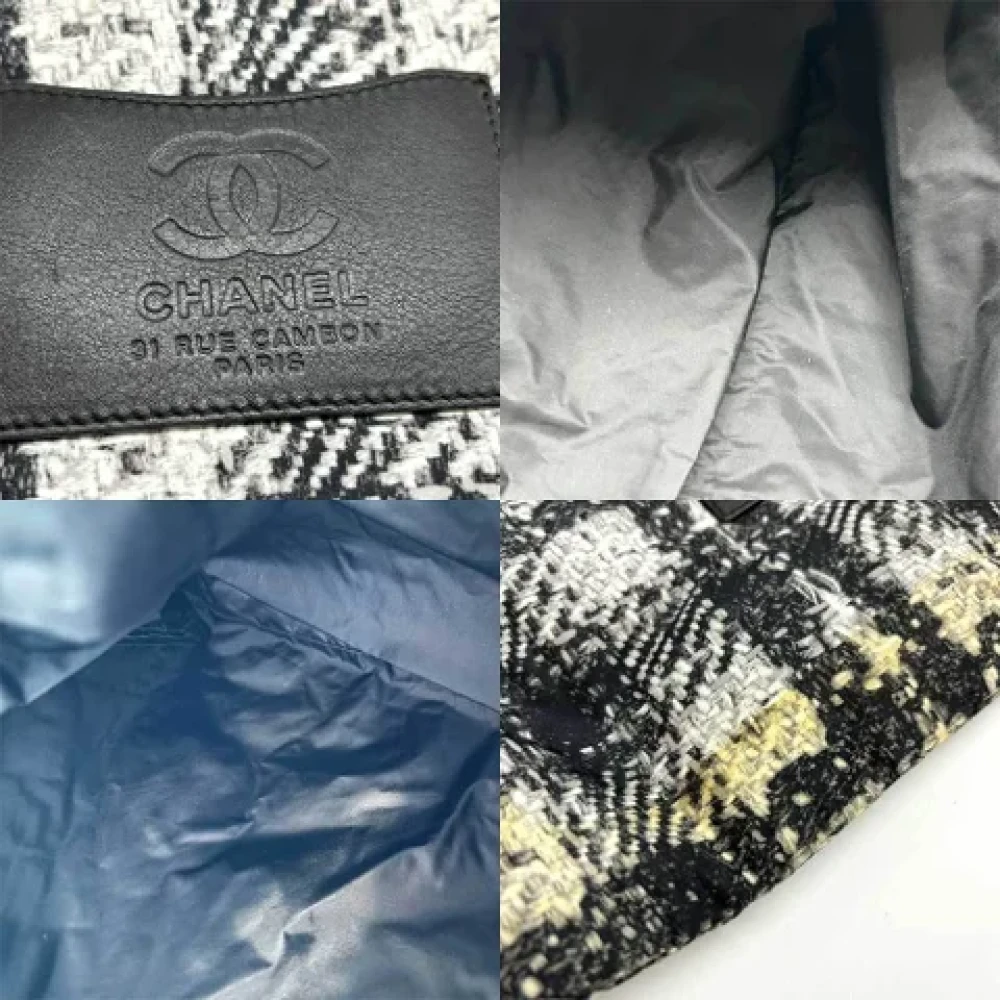 Chanel Vintage Pre-owned Nylon shoulder-bags Black Dames