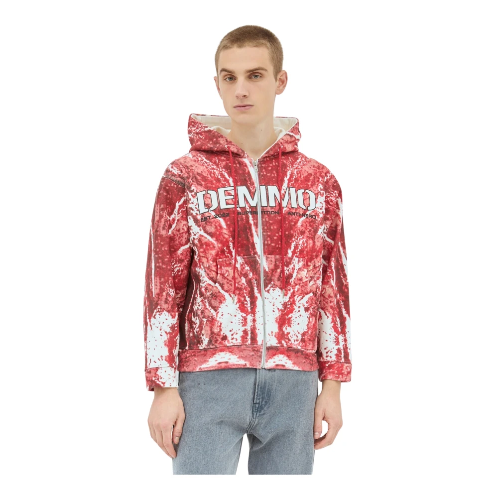 Demmo Uomo Rosso - Hooded Sweatshirt - Sweatshirts & Hoodies - M