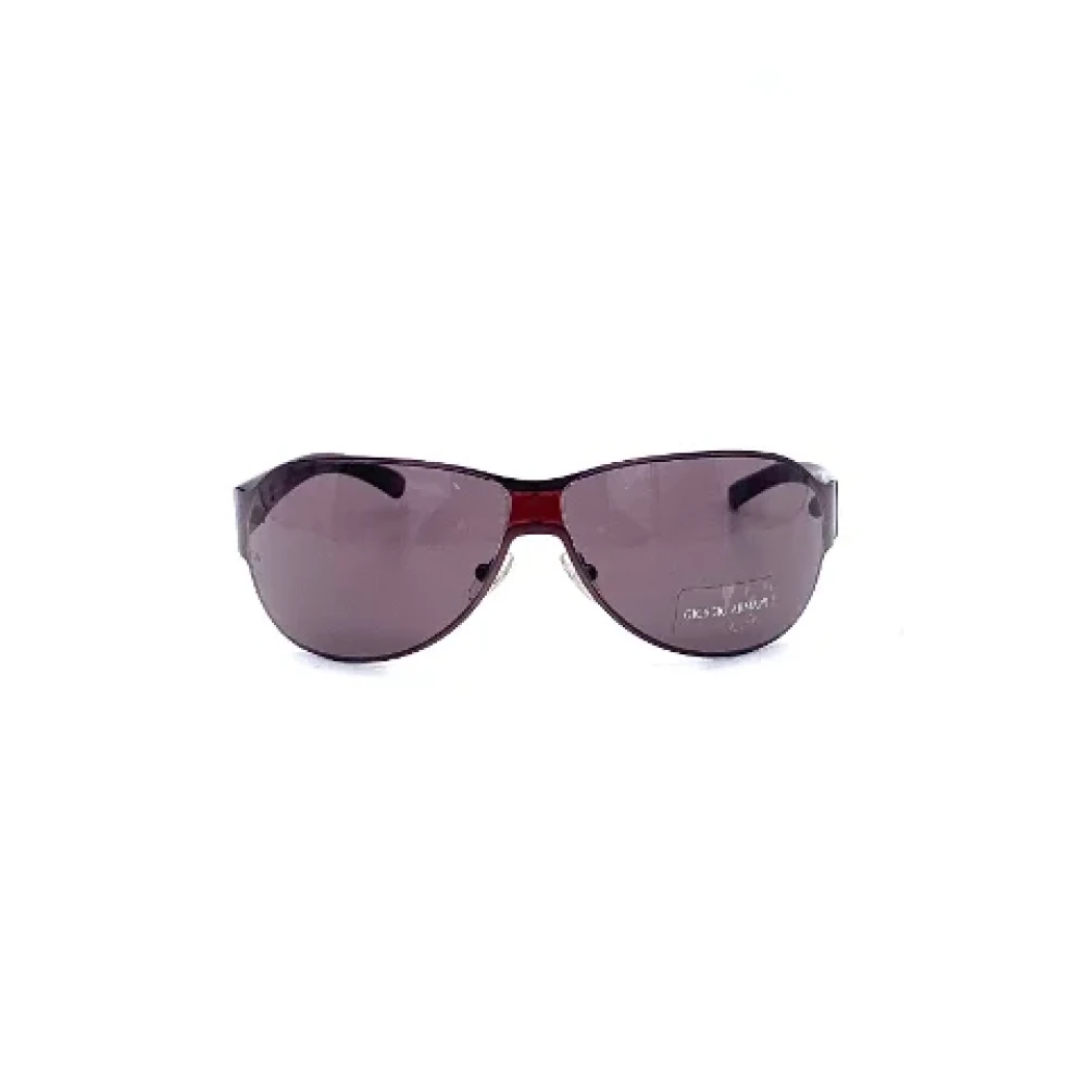 Armani Pre-owned Plastic sunglasses Red Dames