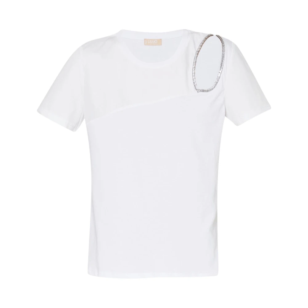 Liu Jo Casual Katoenen T-shirt in Verschillende Kleuren White Dames