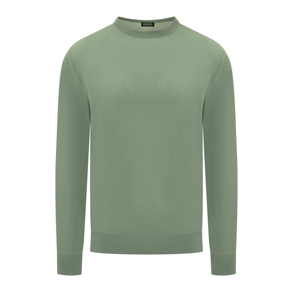 Ermenegildo Zegna Hoogwaardige Crewneck Sweater Green Heren