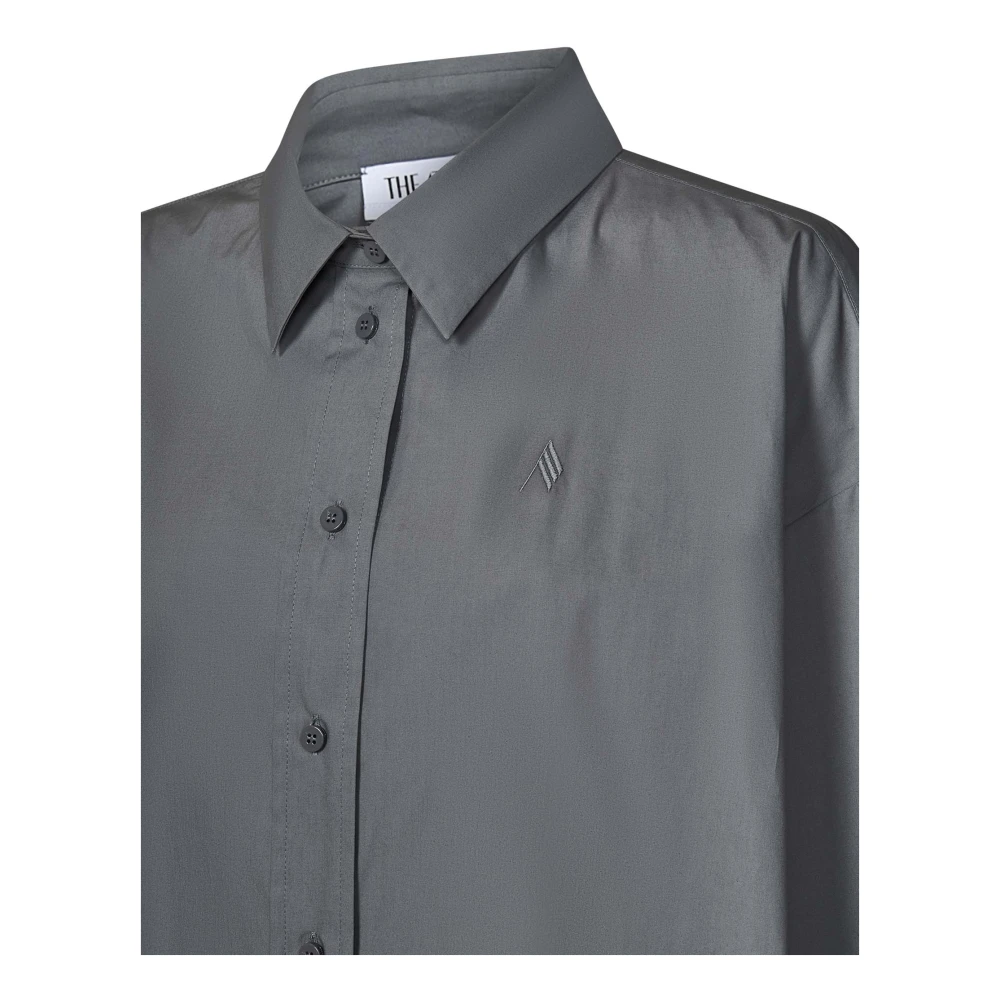 The Attico Grijze Klassieke Kraag Shirt Gray Dames