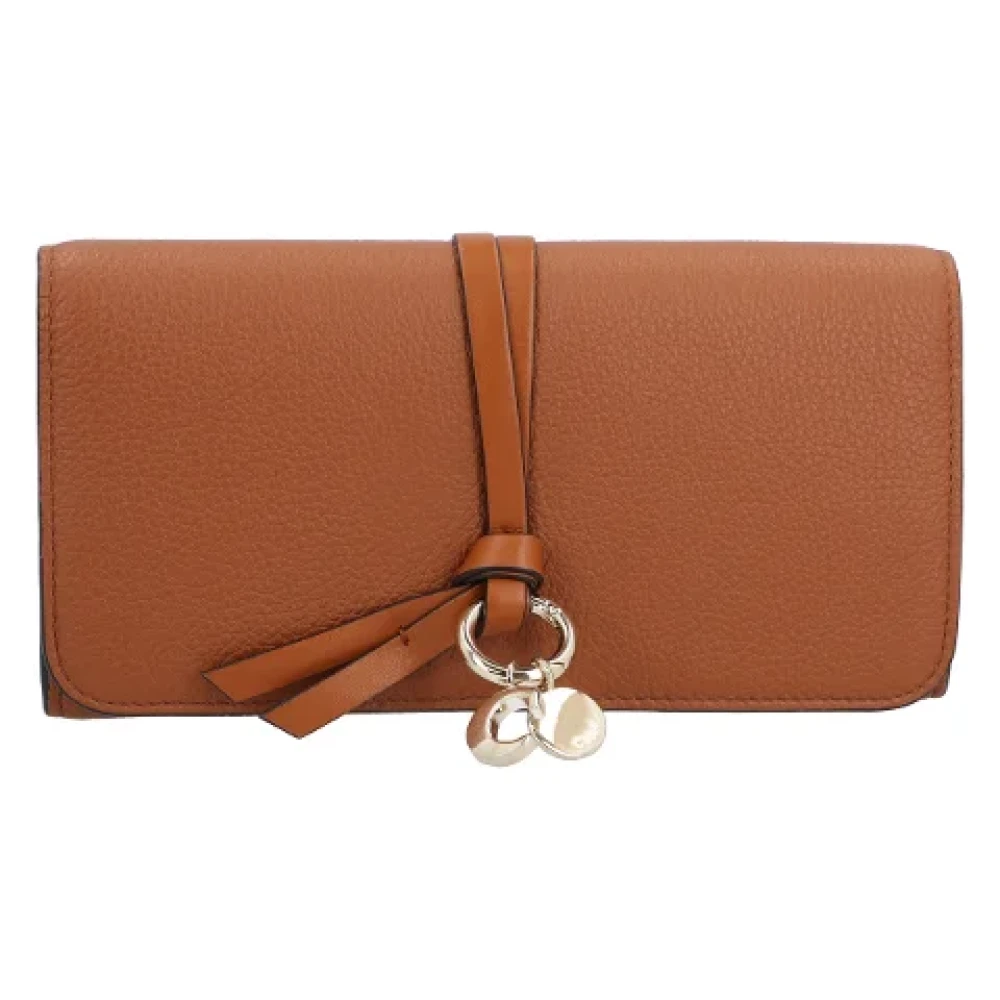 Chloé Leather wallets Brown Dames
