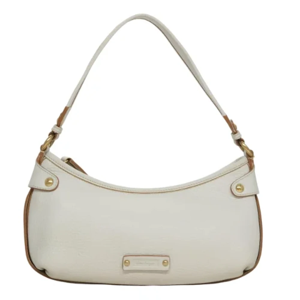 Salvatore Ferragamo Pre-owned Leather shoulder-bags White Dames