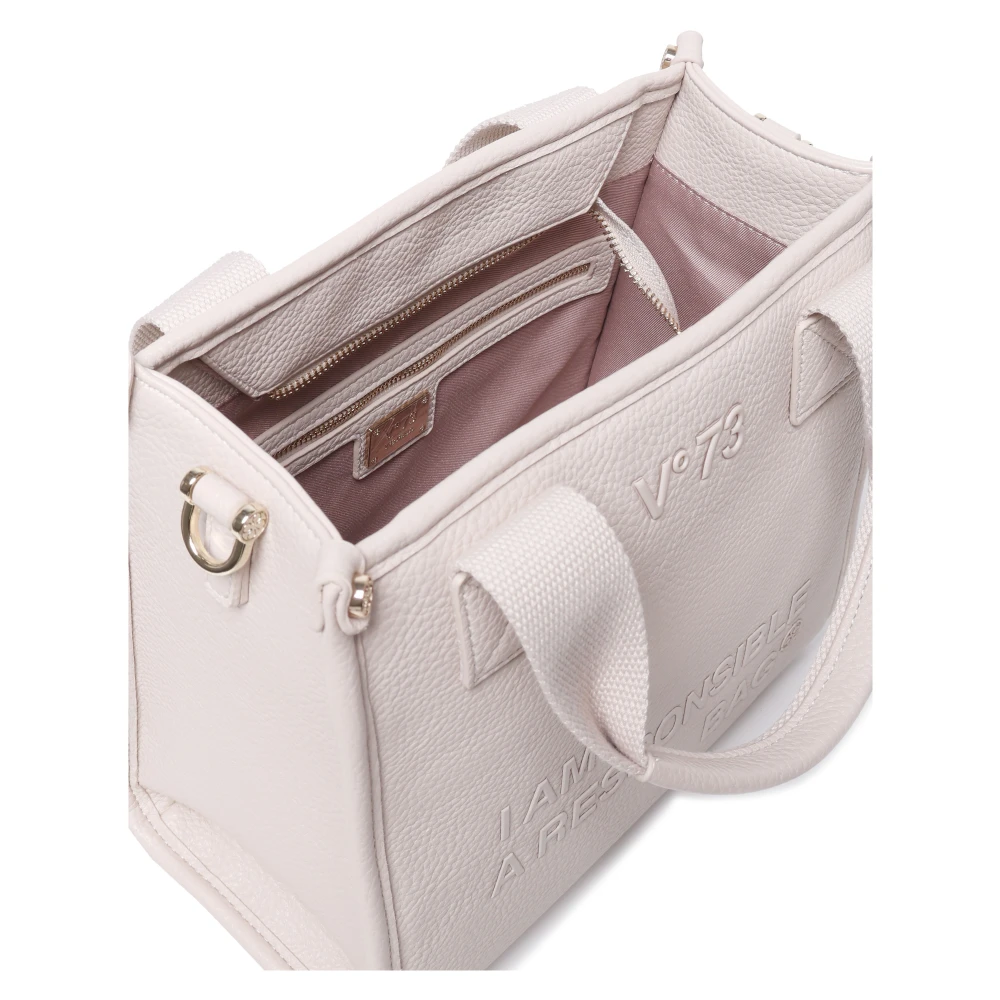V73 Ecoleather Schoudertas in Nude Beige Dames