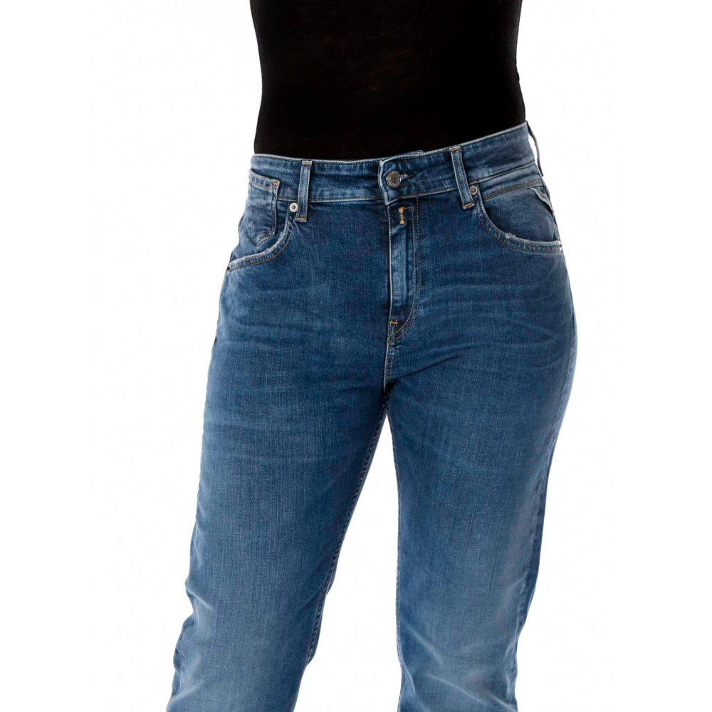 Replay Slim-Fit Boyfriend Jeans Blue Dames