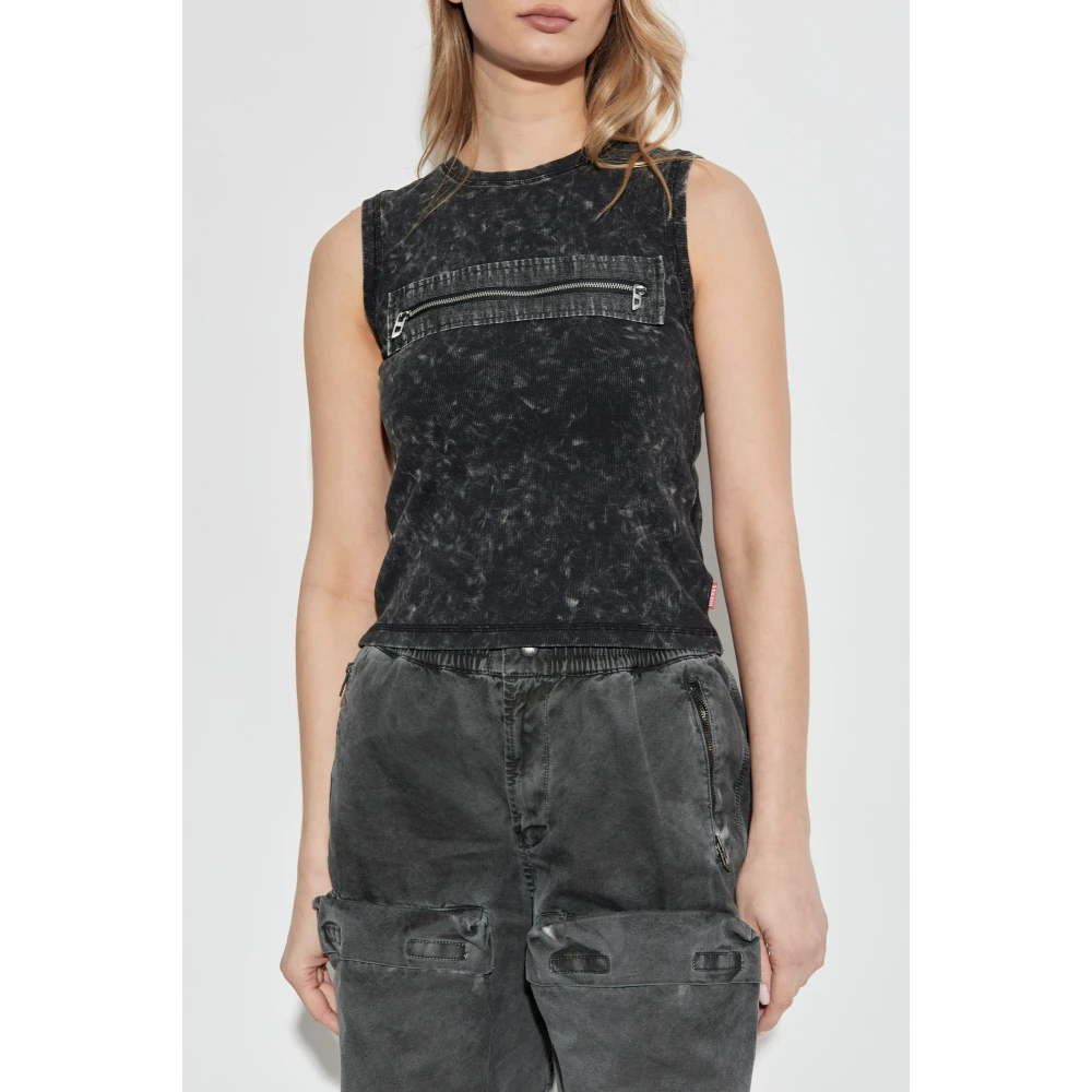 Diesel Top T-Arted Black Dames