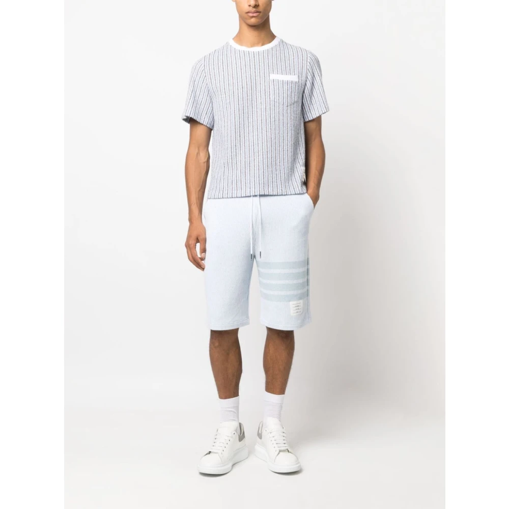 Thom Browne Casual Jersey Sweatshirt Blue Heren