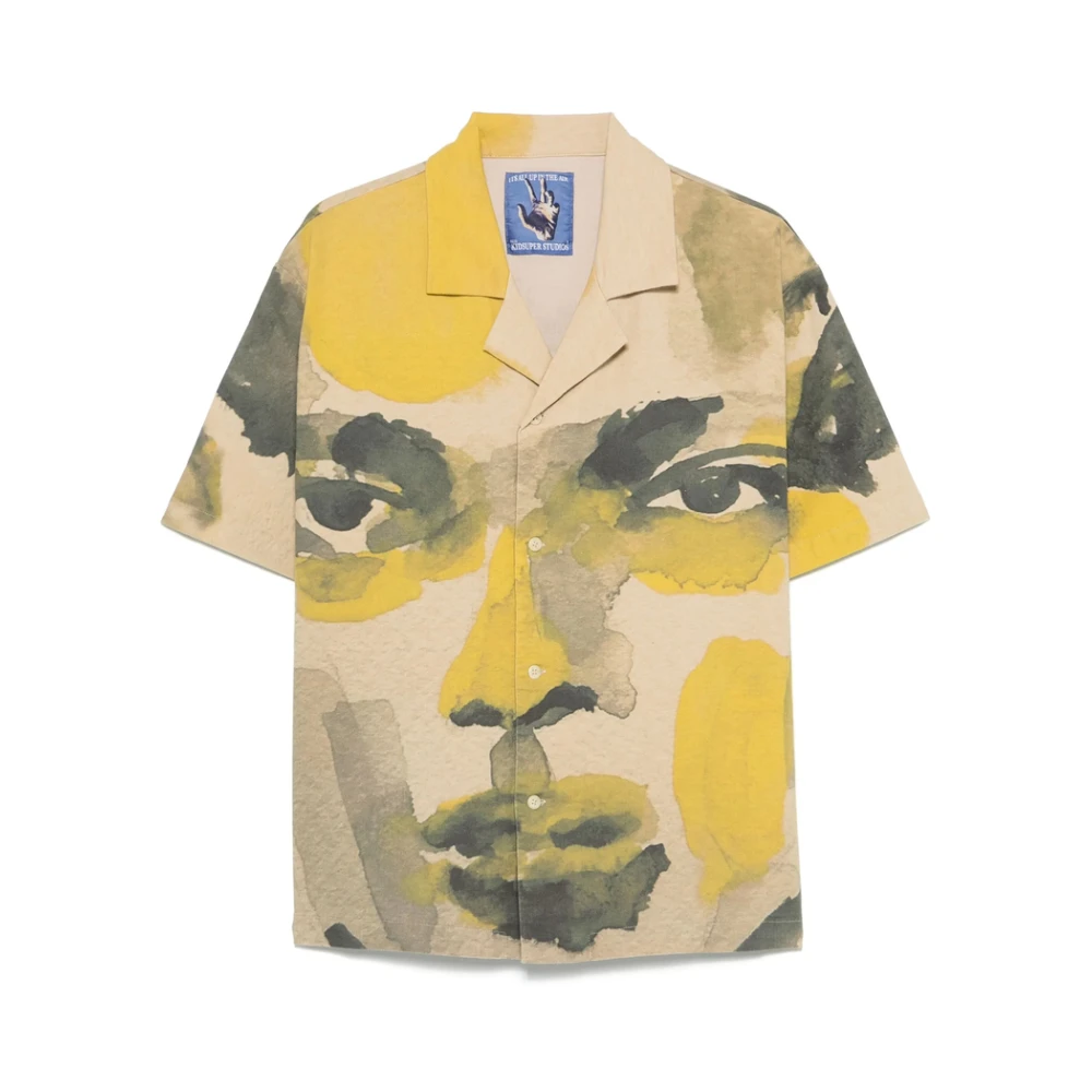 KidSuper Studios Beige Knoopshirt voor Kinderen Multicolor Heren