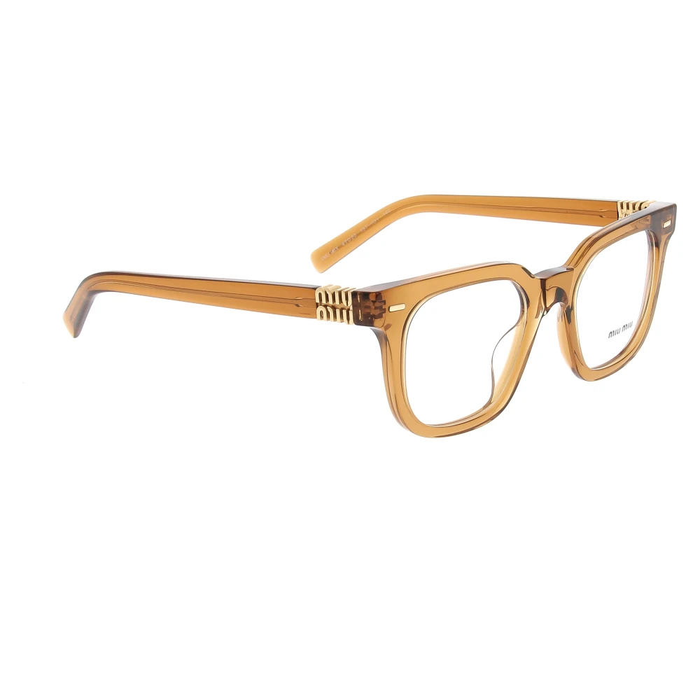 Miu Stijlvolle zonnebril met uniek ontwerp Brown Unisex