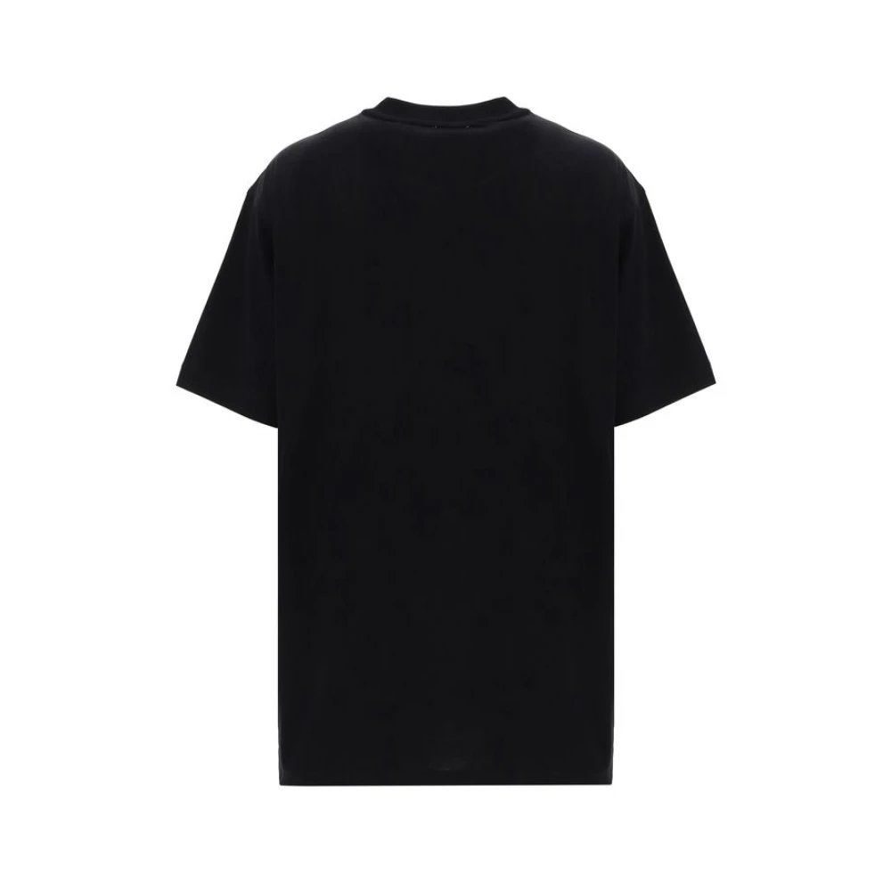 Burberry Geruite Zak Katoenen T-shirt Black Dames