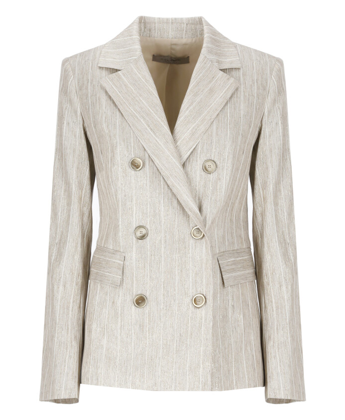gouden-viscose-blend-blazer-vrouw