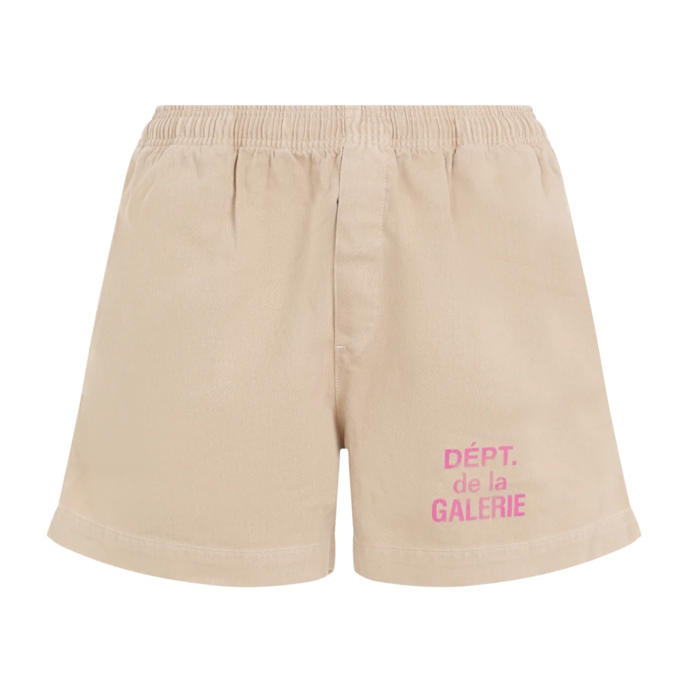 Gallery Dept. Neutrale Katoenen Shorts Aw24 Beige Heren