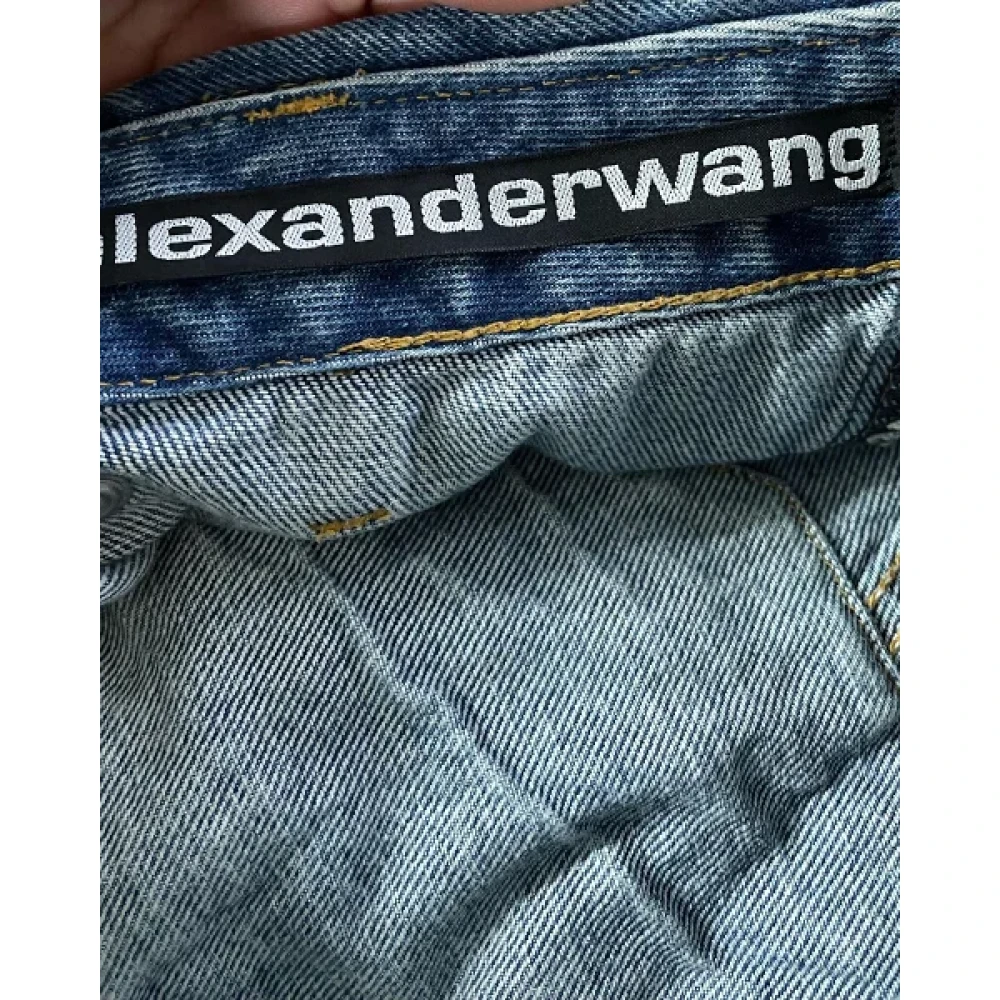 Alexander Wang Pre-owned Cotton bottoms Blue Dames