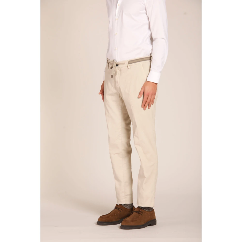 Mason's Flex Heren Chino Broek Ice Beige Heren