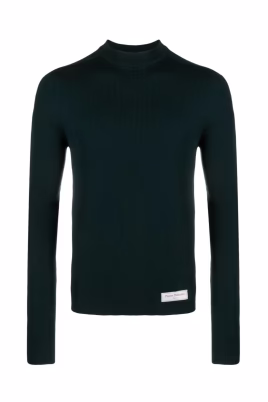 sweatshirt-en-laine-vert-casual