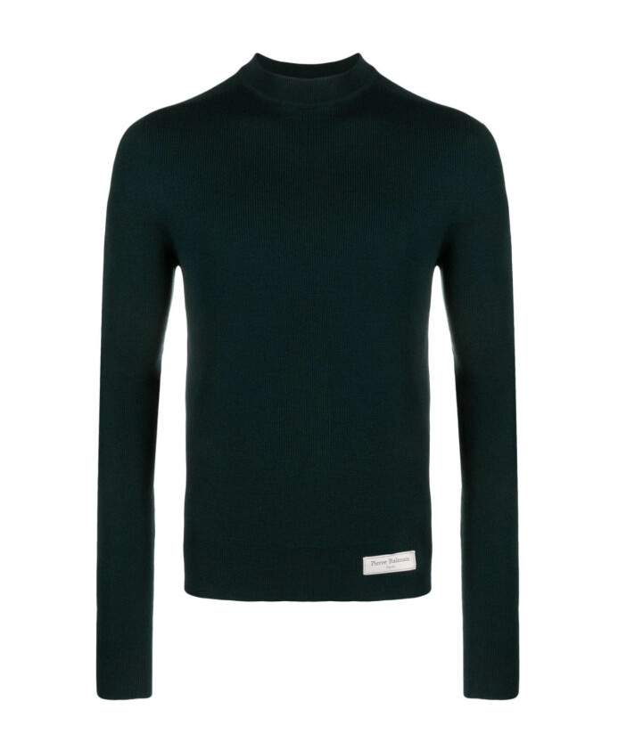 sweatshirt-en-laine-vert-casual