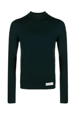 Grön Ull Casual Sweatshirt