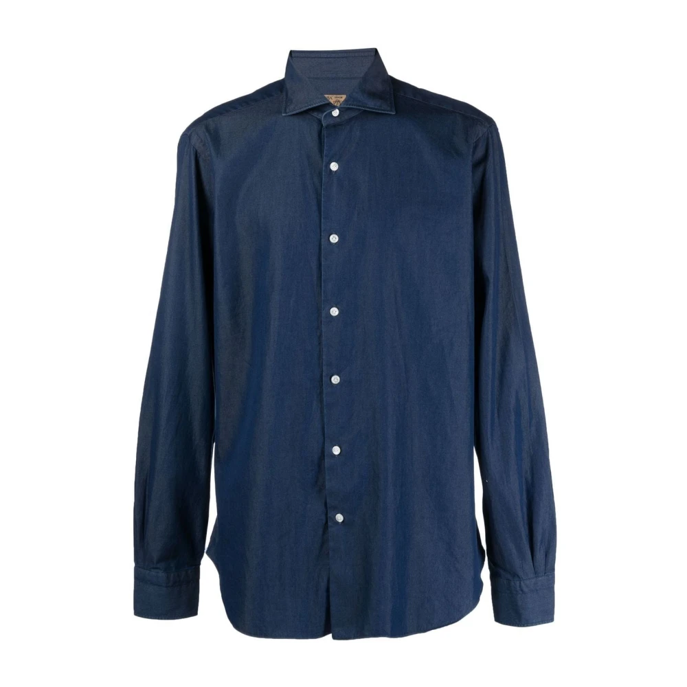 Shirts > Denim Shirts - - Barba Napoli - Modalova
