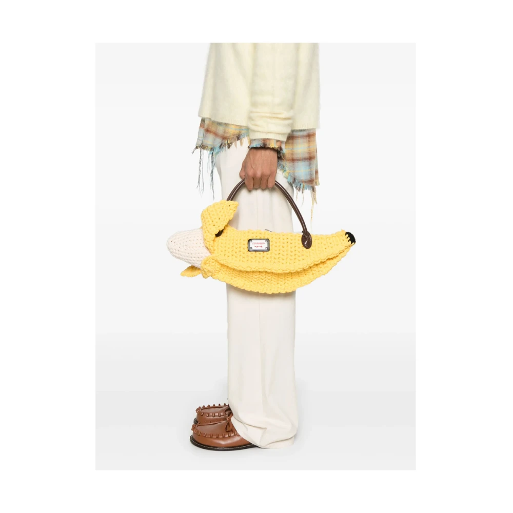 Loverboy by Charles Jeffrey Gele Bananen Bum Bag met Handvatten Yellow Heren