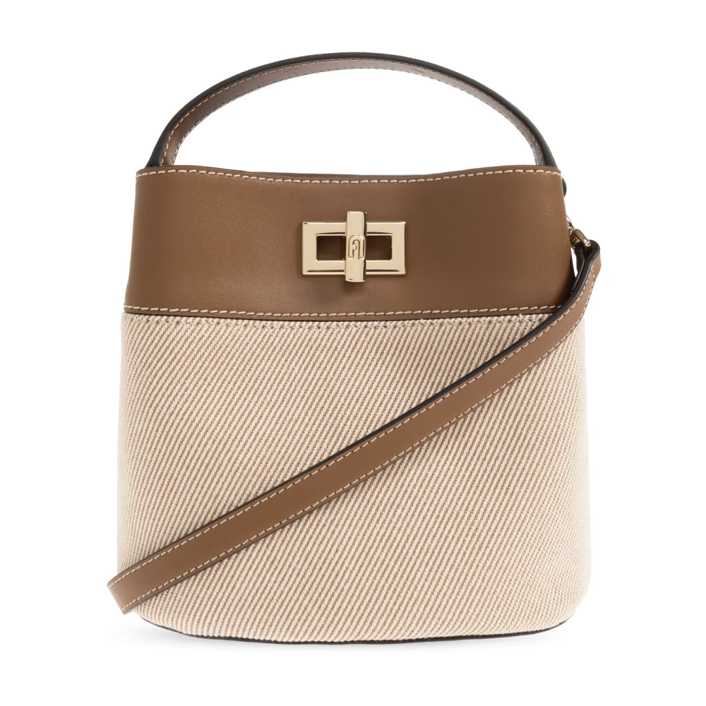 Furla Brun Amelia Mini Bucket Bag
