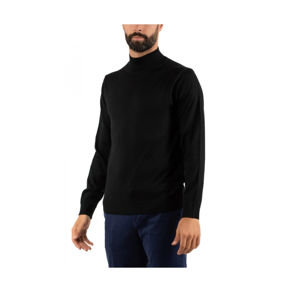 Daniele Fiesoli Heren Trui Lupetto Stijl Black Heren