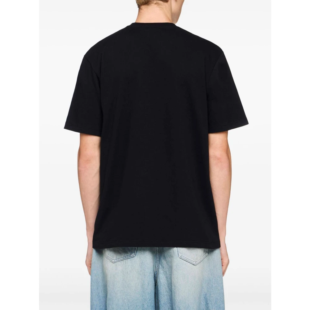 JW Anderson Zwarte T-shirt voor Mannen Black Heren