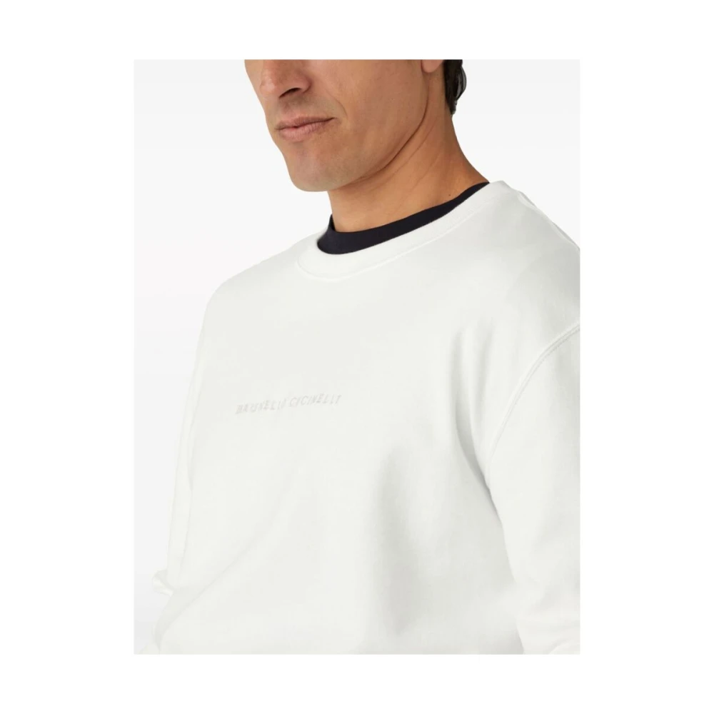 BRUNELLO CUCINELLI Sweatshirts White Heren