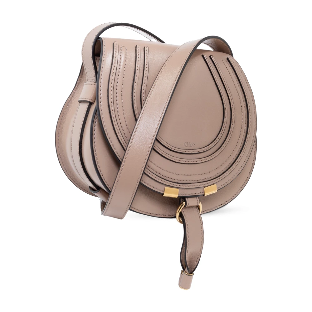 Chloé Marcie Small Schoudertas Beige Dames