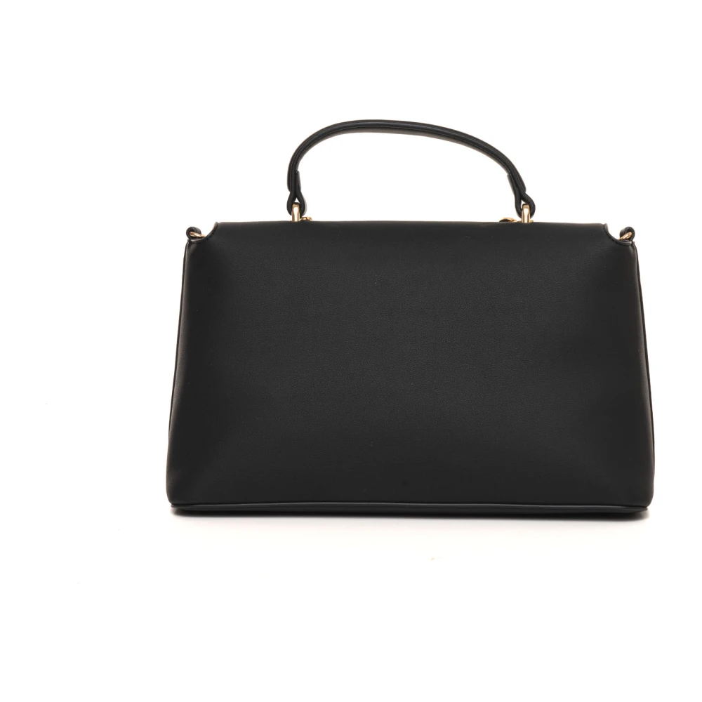 Love Moschino Stijlvolle Handtas met Metalen Logo Detail Black Dames