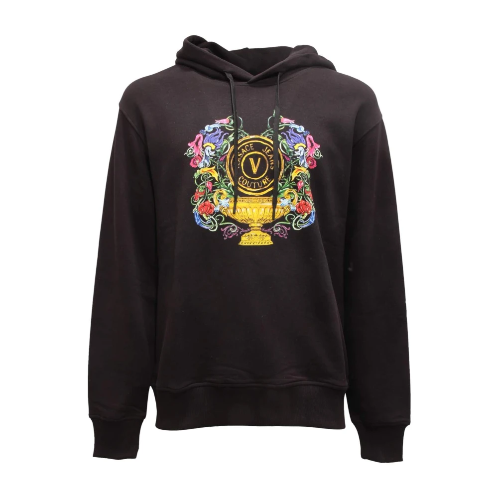 Versace Men's Black Vemblem Garden Sweatshirt - Hoodies - M - Sweatshirts & Hoodies