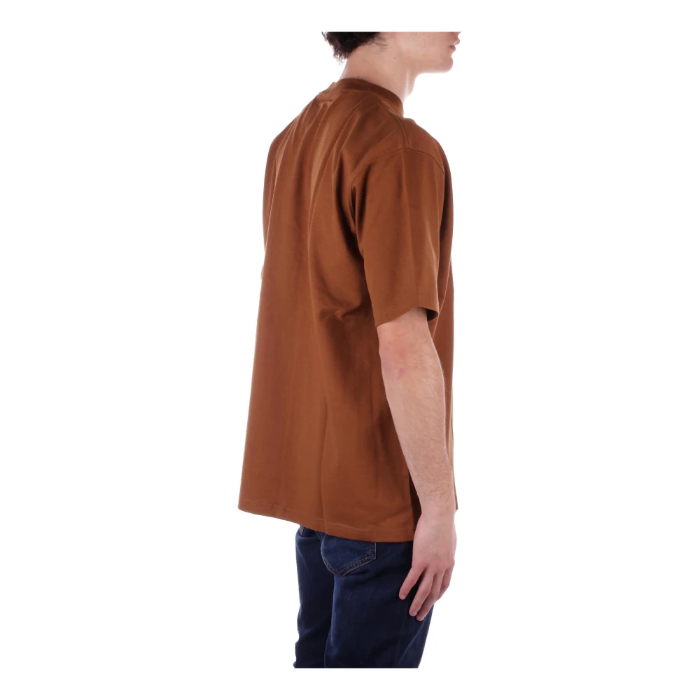 Carhartt WIP Logo Front Pocket Tee Brown Heren