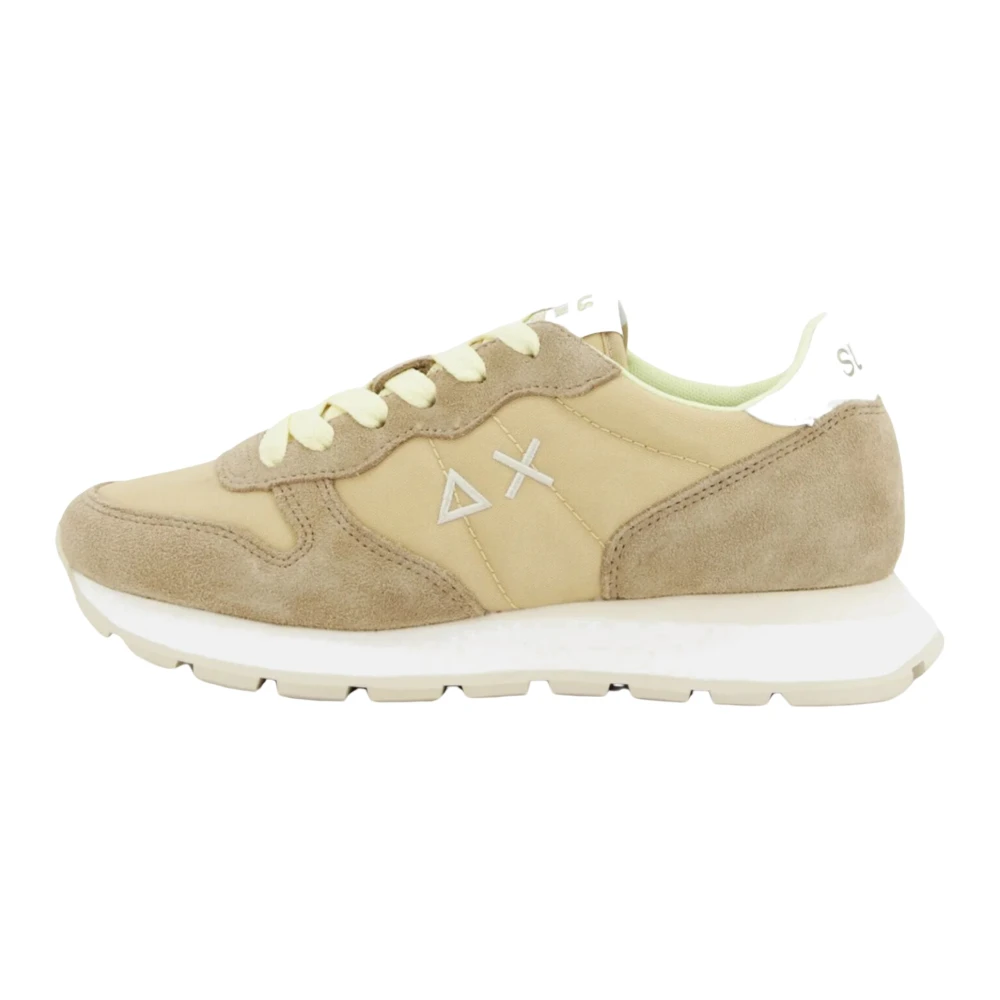 Sun68 Beige Sneakers, Female, 7 Uk, Ally Solid Trainers
