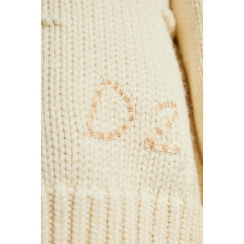 Dsquared2 Korte wollen trui Beige Dames