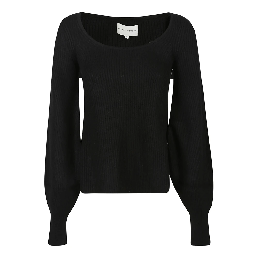 Loulou Studio Gezellige Gebreide Trui Black Dames