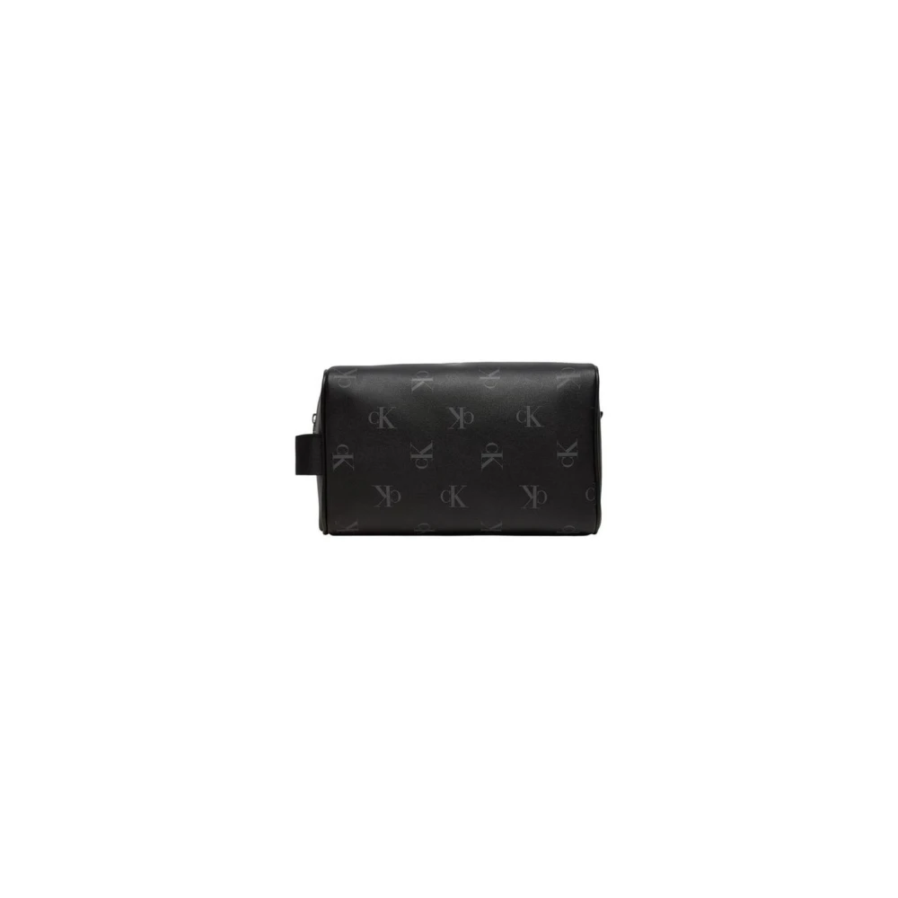 Calvin Klein Jeans Polyurethaan Dopp Kit Stijlvol Reisaccessoire Black Heren