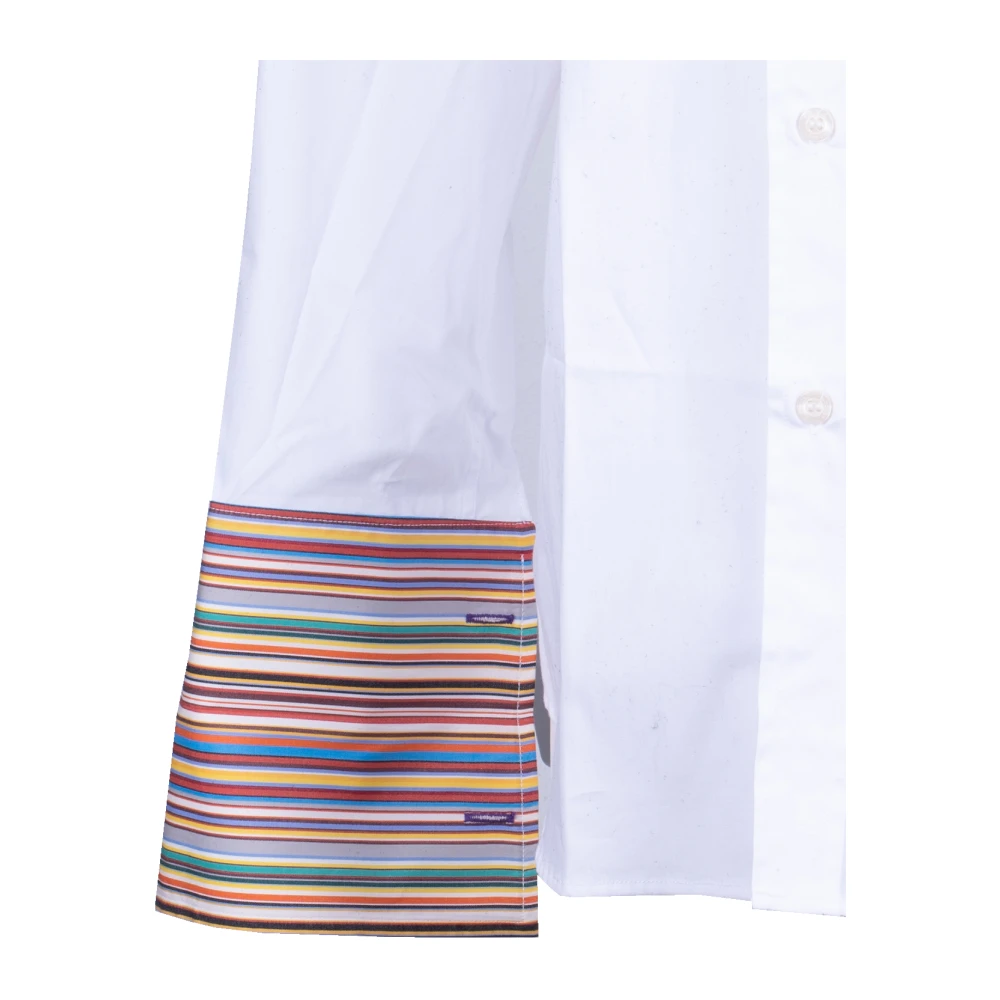 Paul Smith Klassiek Wit Dubbele Manchet Overhemd White Heren