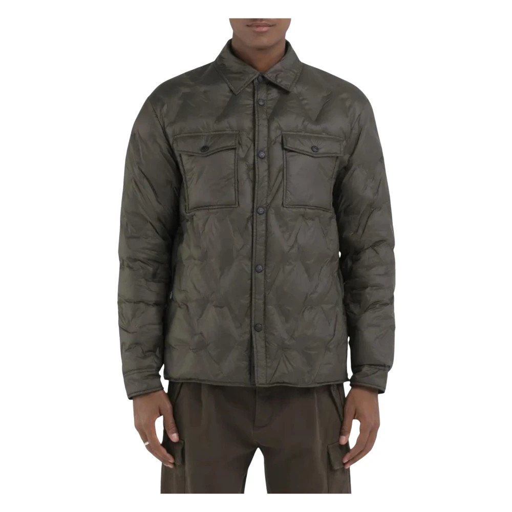 Replay Logo Jacket Green Heren