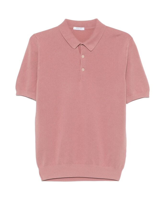 roze-honingraatstructuur-poloshirt-met-korte-mouwen