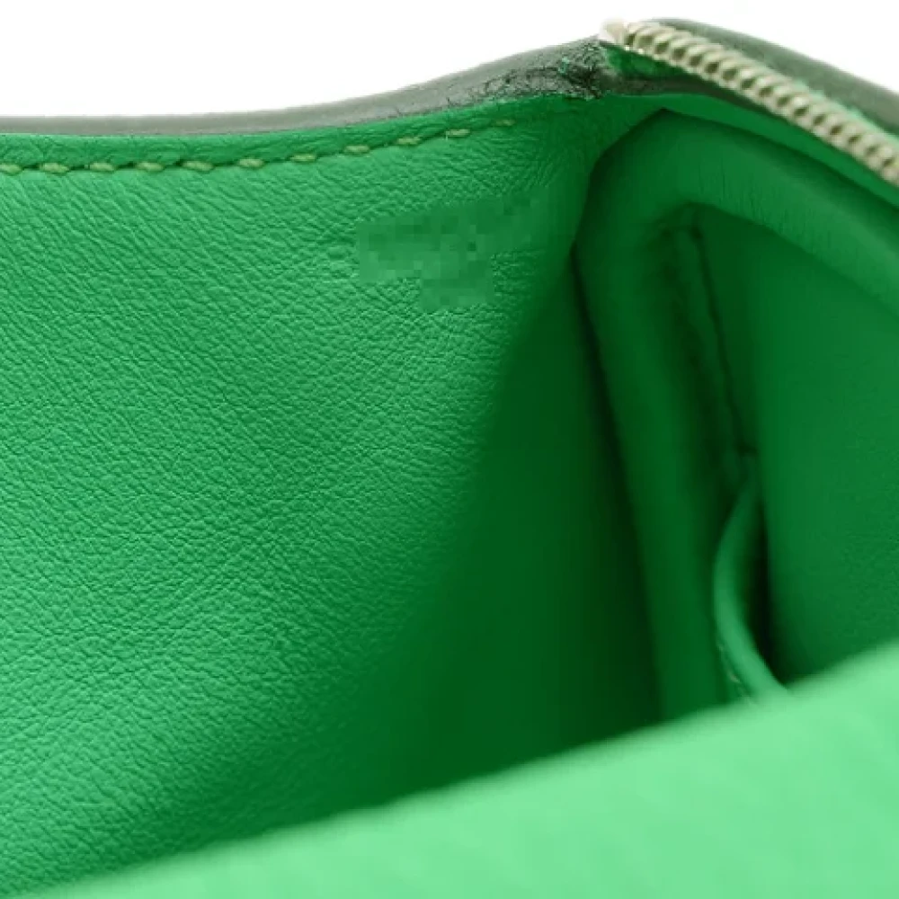Hermès Vintage Pre-owned Leather handbags Green Dames