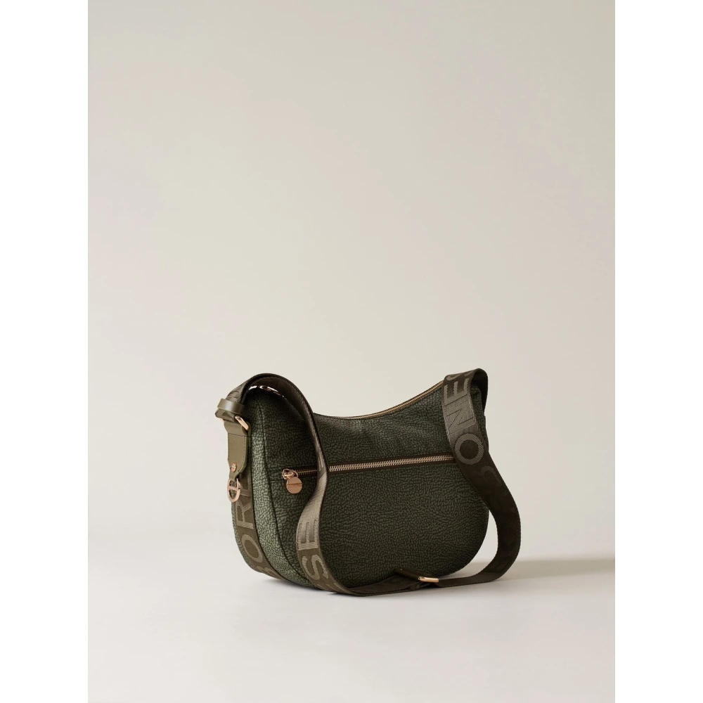 Borbonese Militair Groene Luna Schoudertas Green Dames